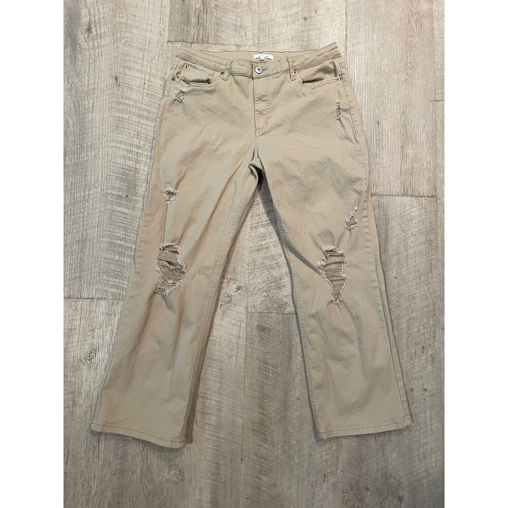 STS Blue tan distressed jeans, size 14